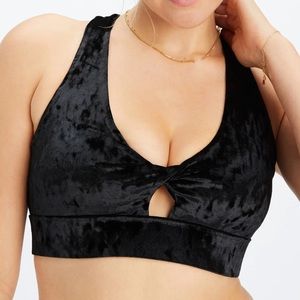 Fabletics Crushed Velour Sports Bra